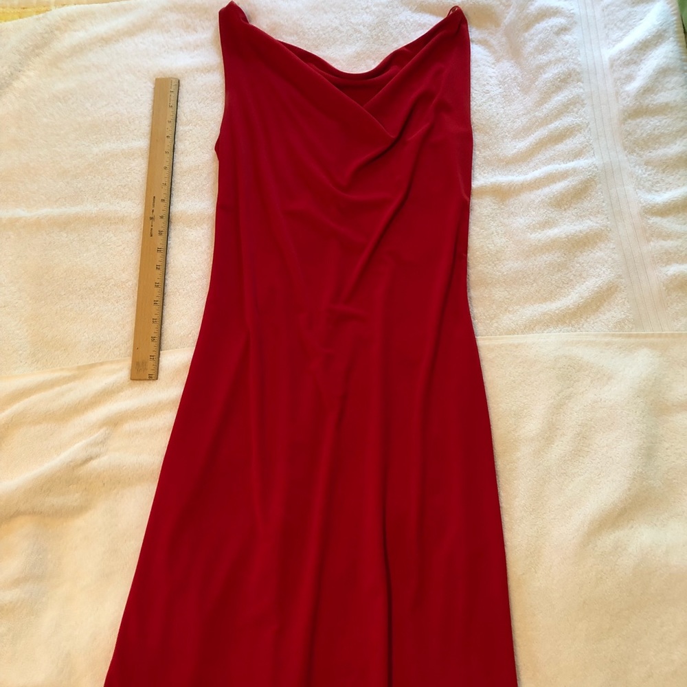 Express red/pink reversible dress